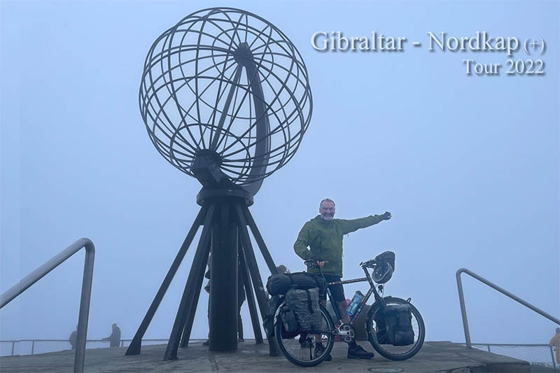 Klaus reached the North Cape in 2022.